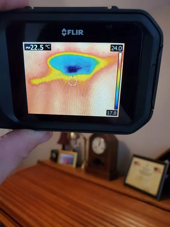 Thermal imaging inspection for water damage in Yucca Valley